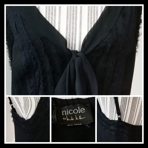 3x Hp🖤'nicole' by 'Nicole Miller' CAMI TOP - Picture 4 of 5